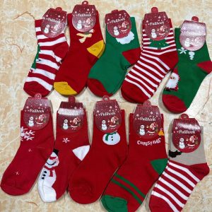 MEDIAS NAVIDEÑA PARA NIÑOS 22CM PAQ 12 ZP9609